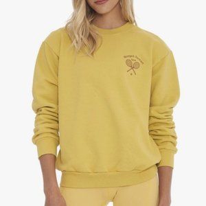 Morgan Stewart Sport Yellow Tennis Sweatshirt